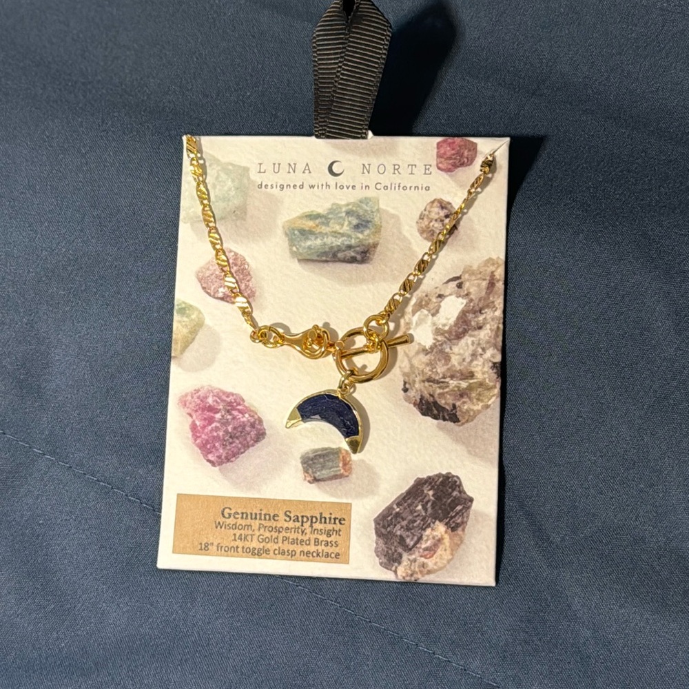 New Luna Norte sapphire necklace